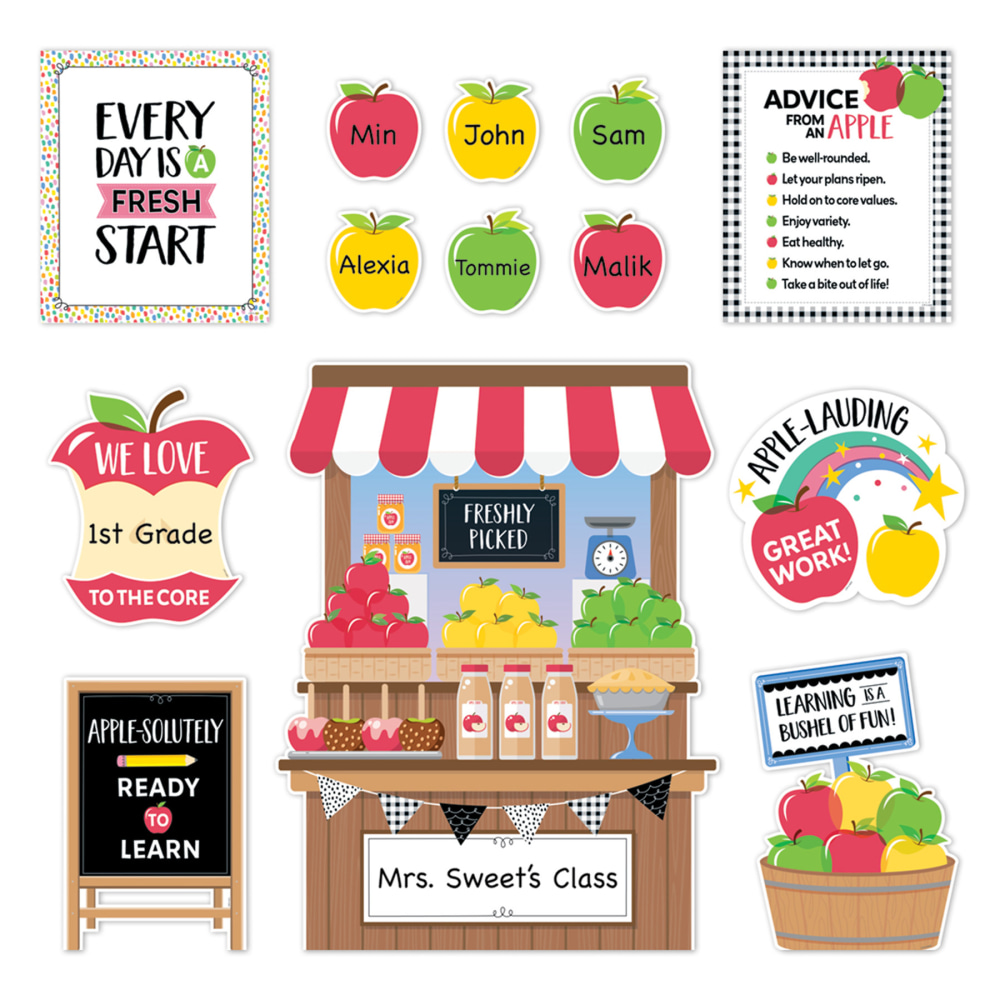 Creative Teaching Press Apple Time Bulletin Board Set,