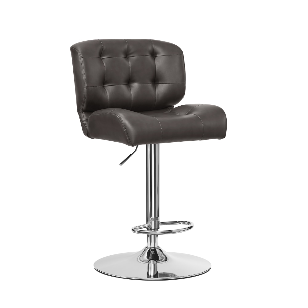 Powell Quimby Adjustable Faux Leather Bar Stool With