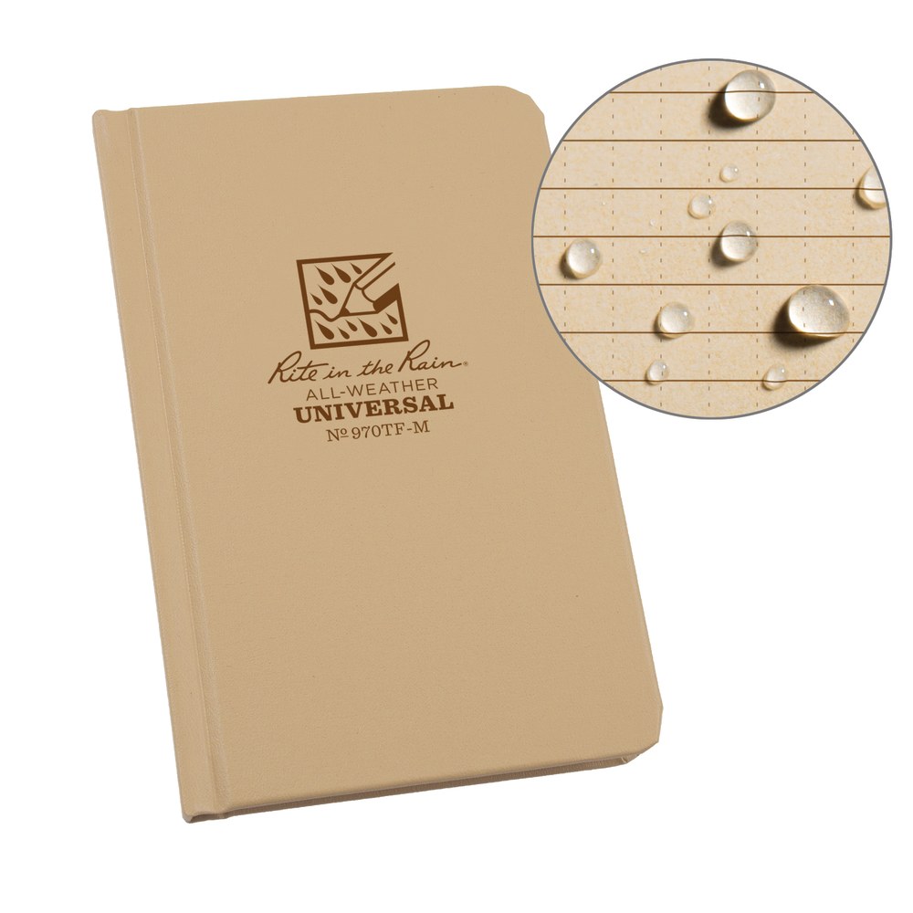 Rite in the Rain Hardcover Notebook, Pocket Size,