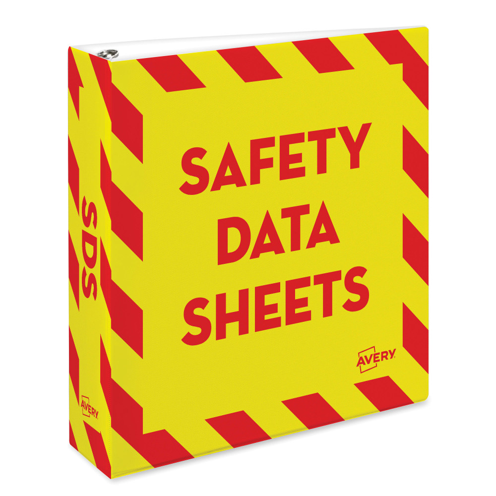 Avery® Preprinted Safety Data Sheet 3-Ring Binder, 2"