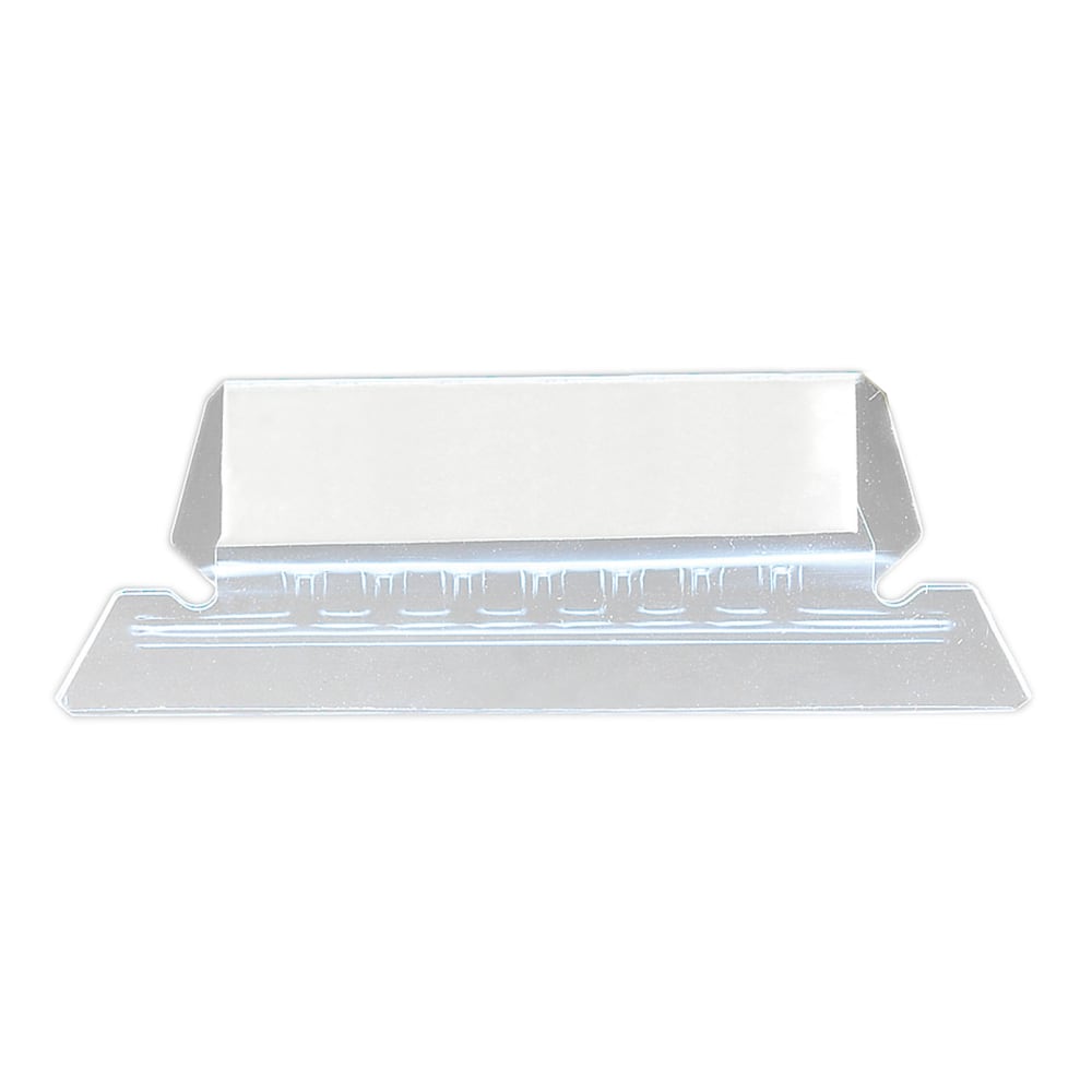 Smead® Clear Hanging Poly Tabs, 2" For 1/5