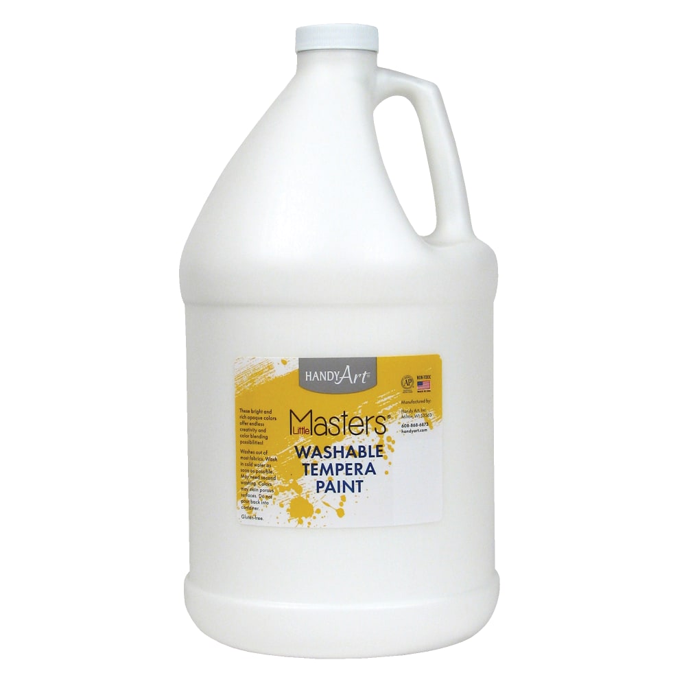 Little Masters™ Washable Tempera Paint, 128 Oz, White,