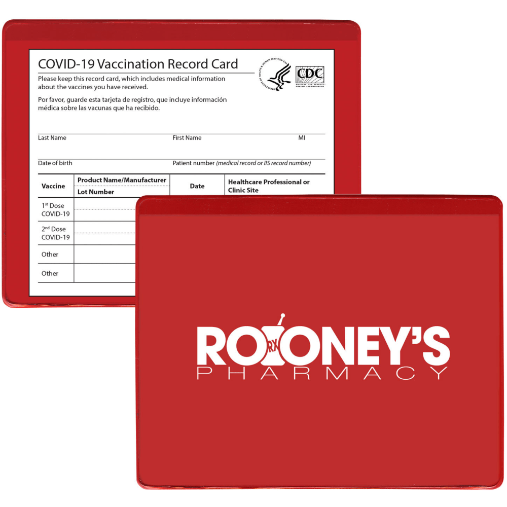 Custom COVID-19 Vaccination Card Holder, 4-3/8" x