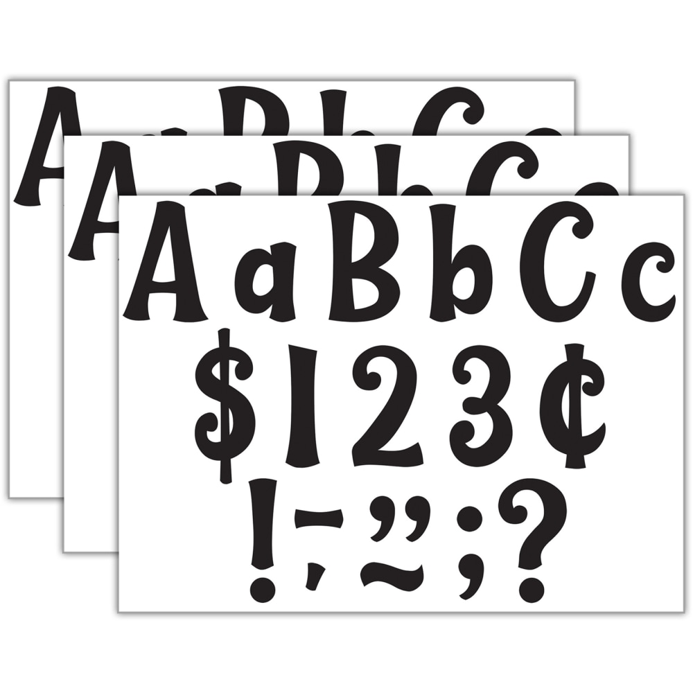 Teacher Created Resources 4" Letters, Wild Whimsy Black,