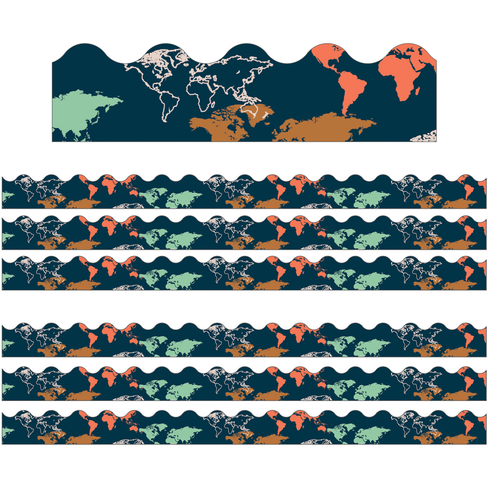 Carson Dellosa Education Scalloped Border, Let&#x27;s Explore