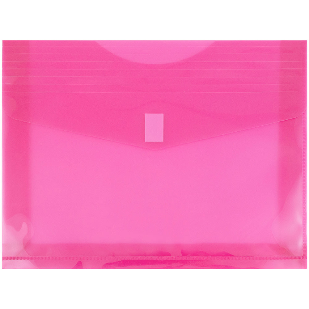 JAM Paper® Plastic Booklet Envelopes, Letter-Size, 9 3/4"