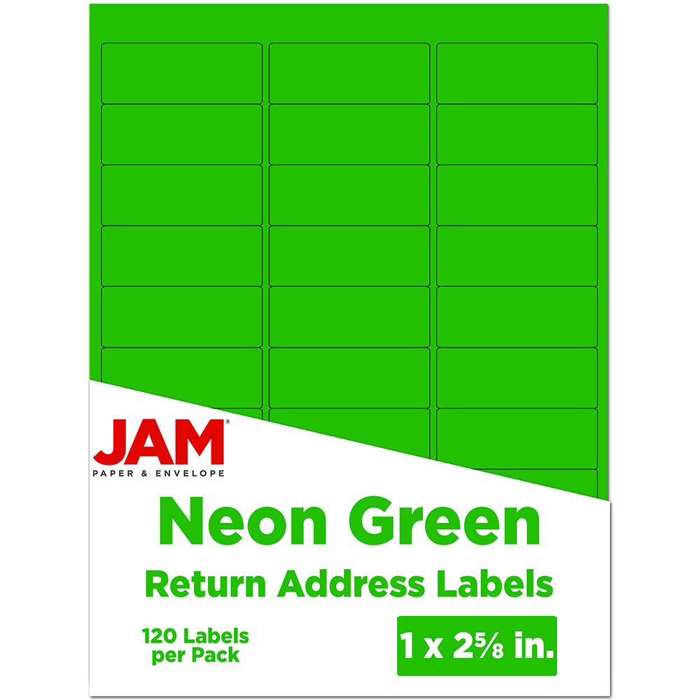 JAM Paper® Mailing Address Labels, Rectangle, 1" x