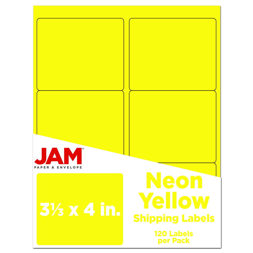 JAM Paper® Mailing Address Labels, Rectangle, 3 1/3"