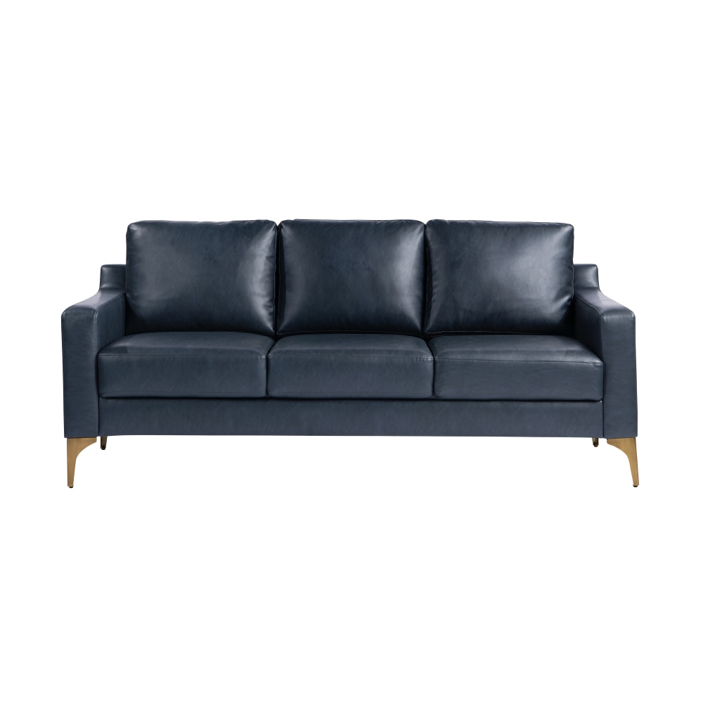 Serta Florence Faux Leather Sofa, 35”H x 78”W