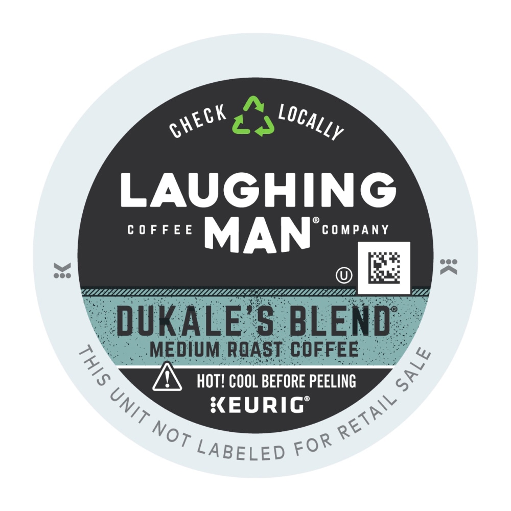 Laughing Man Single-Serve Coffee K-Cup® Pods, Medium Roast,