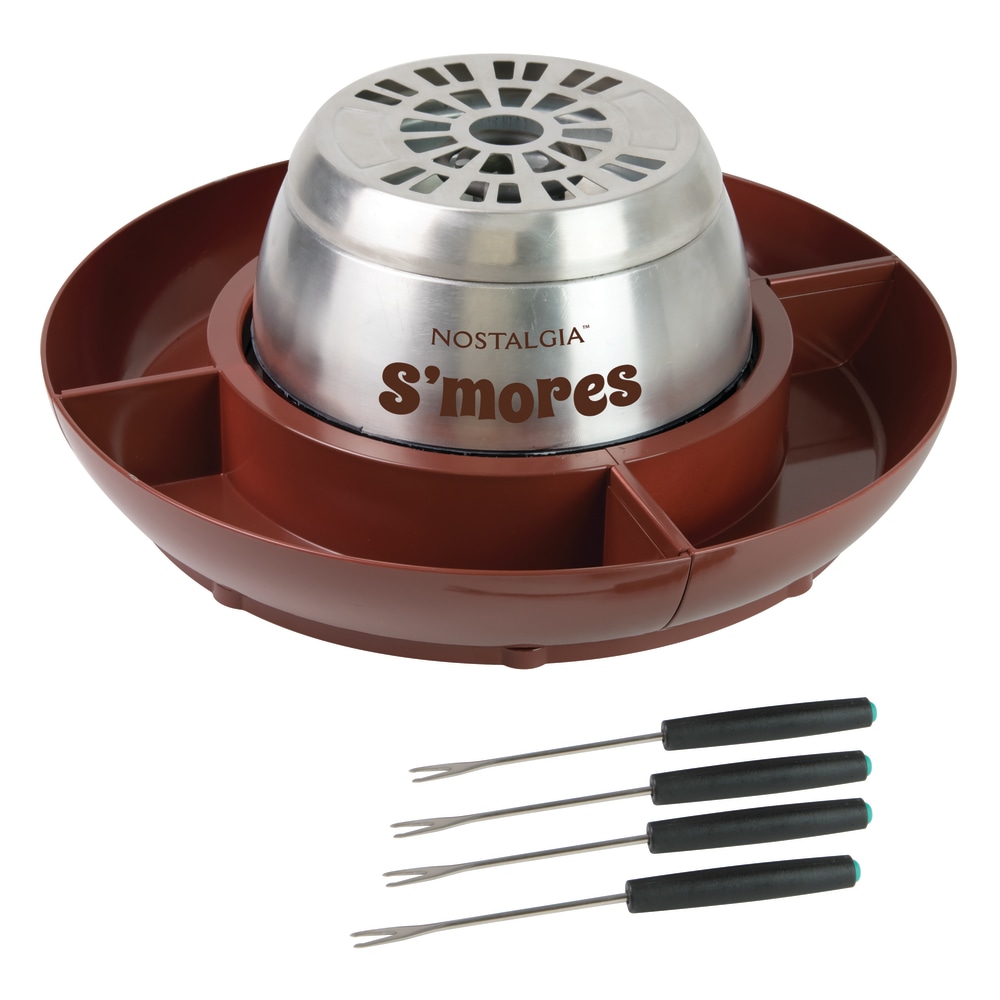 Nostalgia Electrics NLSM4BR Indoor Electric Stainless Steel