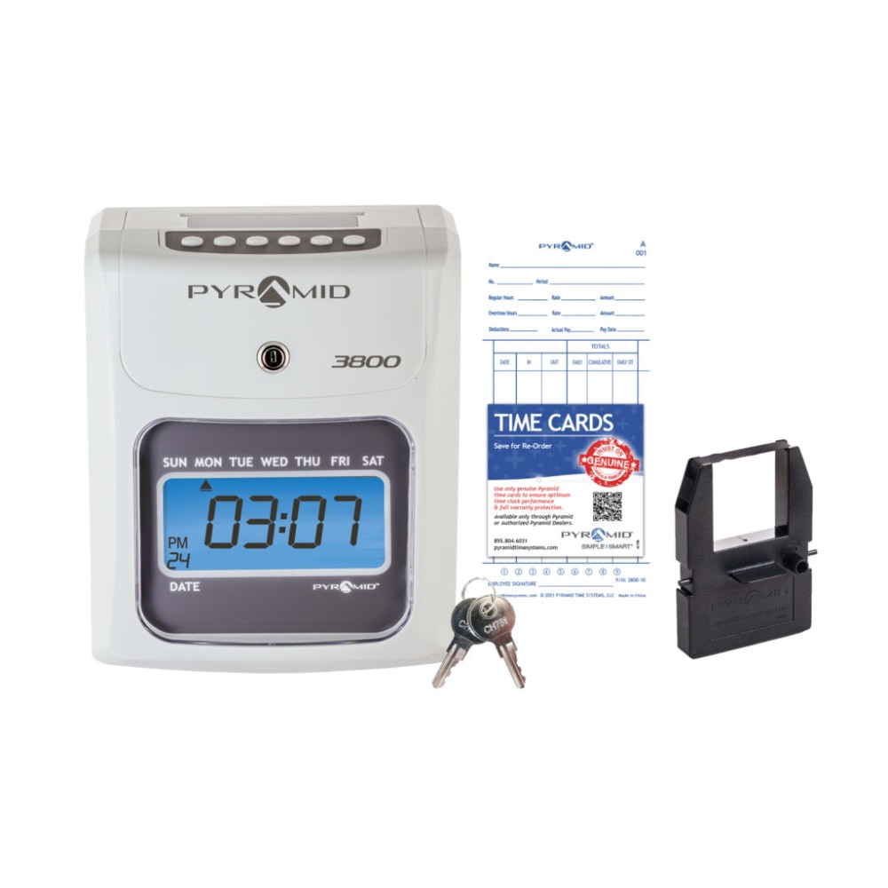 Pyramid Time Systems - Model 3800 Auto Totaling