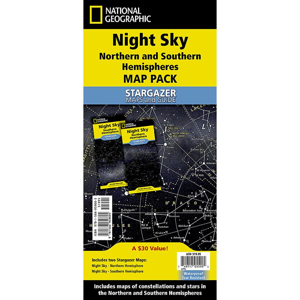National Geographic Night Sky, Stargazer Map Pack Bundle,