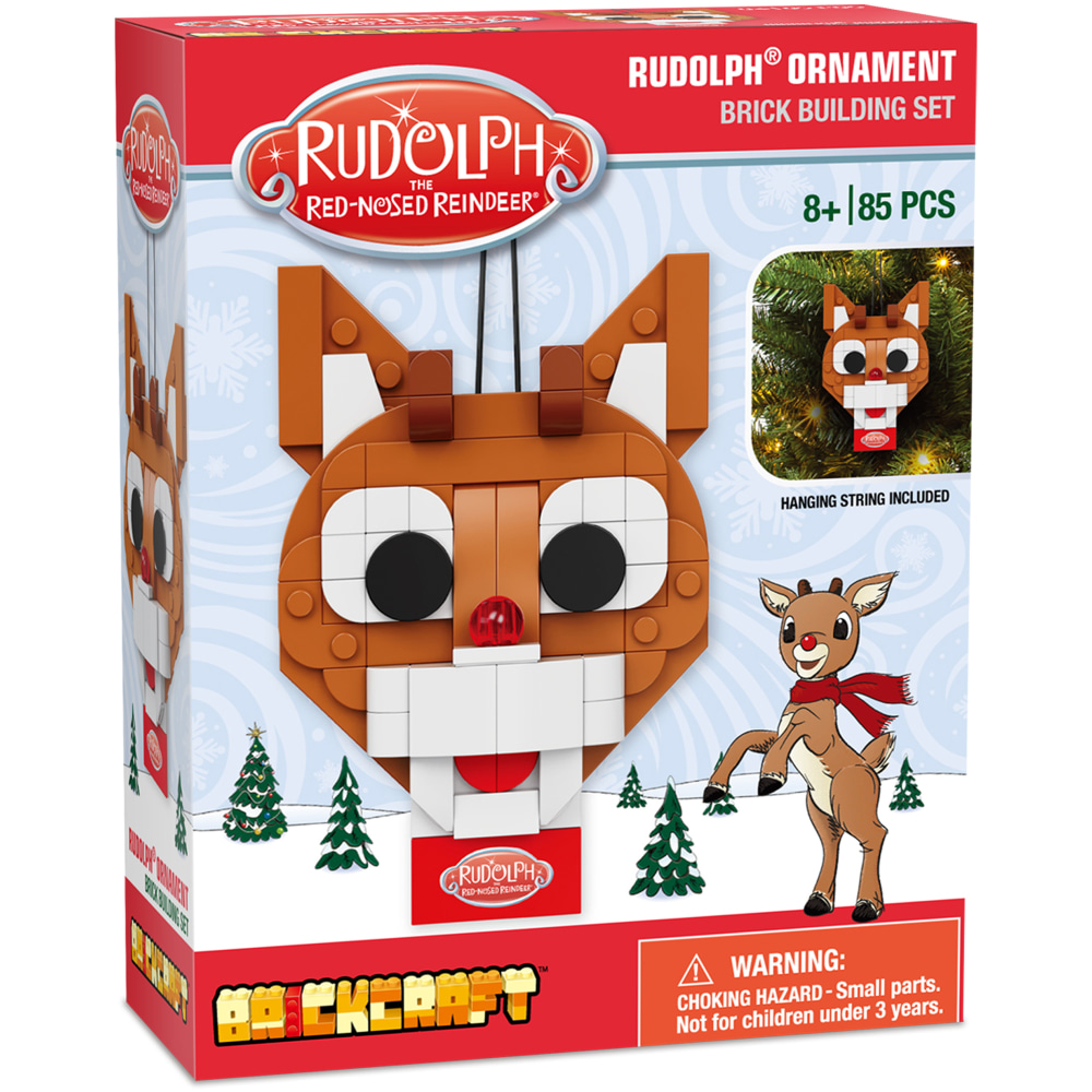 Brickcraft Rudolph The Red Nose Reindeer Ornament Brick