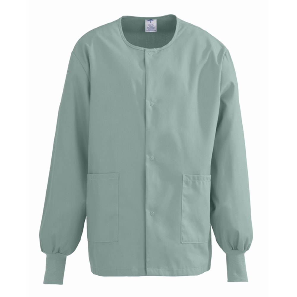 Medline ComfortEase™ Unisex Warm-Up Scrub Jacket, Large, Seaspray