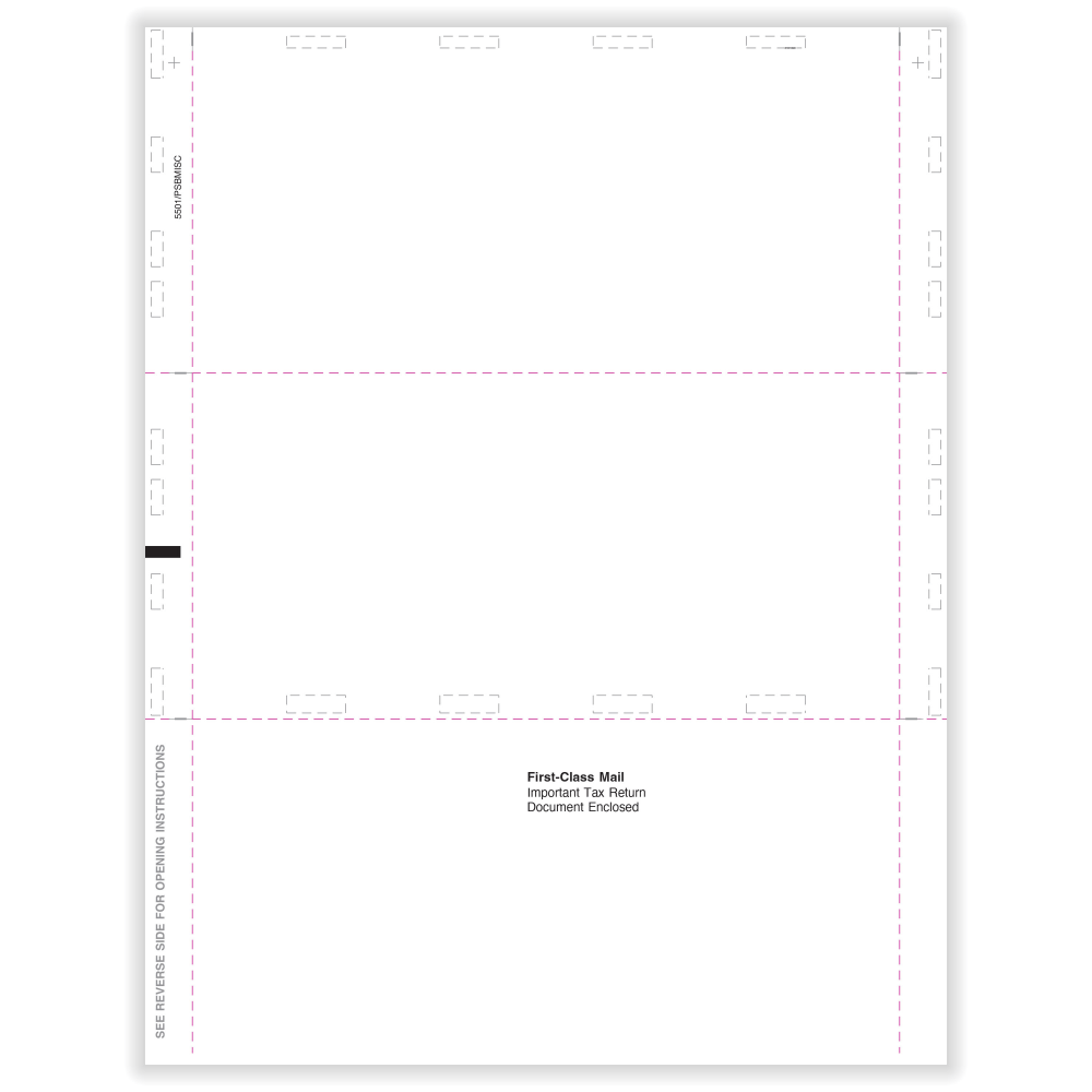 ComplyRight® 1099-MISC Pressure Seal Tax Form, Blank With