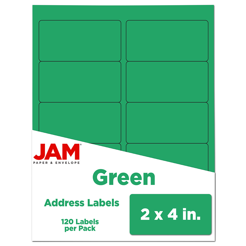 JAM Paper® Mailing Address Labels, Rectangle, 2" x