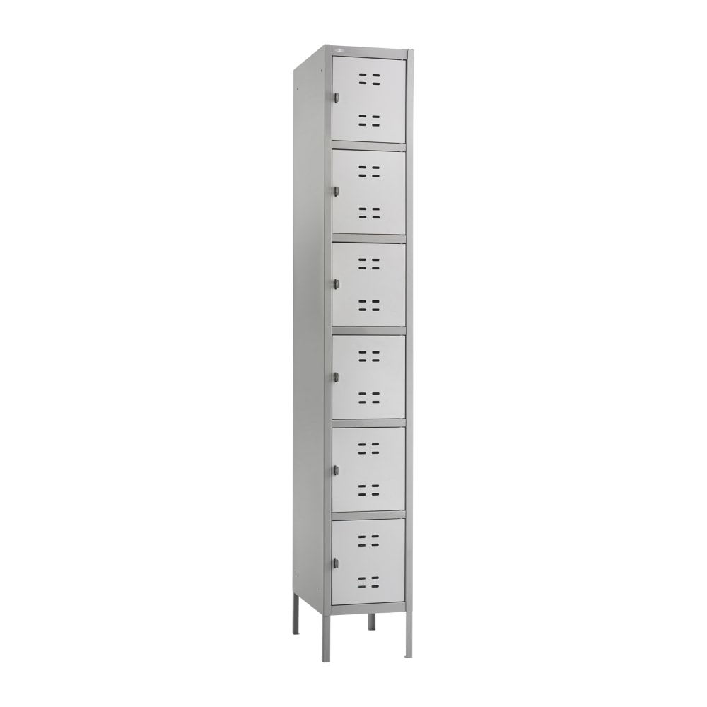 Safco® 6-Box Single-Column 2-Tone Locker With Legs, 78"H