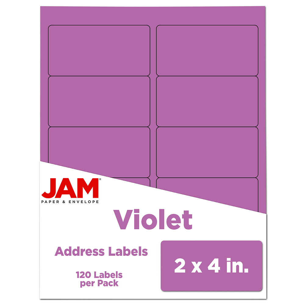JAM Paper® Mailing Address Labels, Rectangle, 2" x
