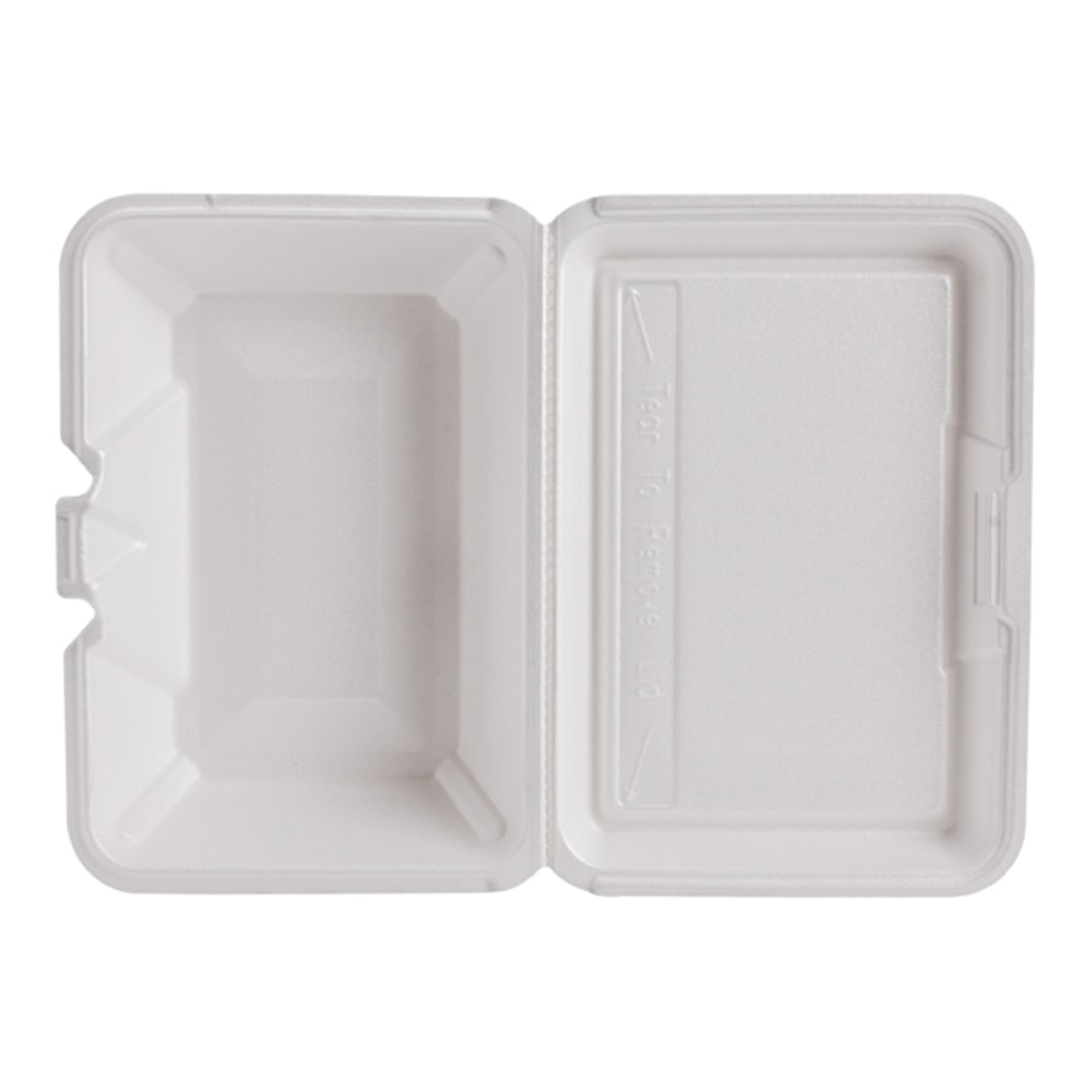 Dart® Foam Hinged Food Containers, 9 5/16"H x