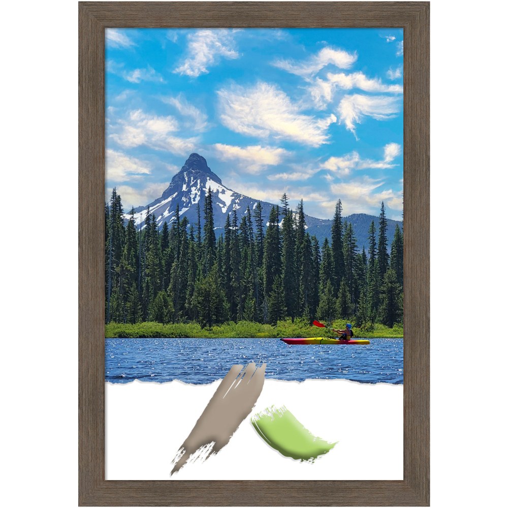 Amanti Art Hardwood Mocha Picture Frame, 23" x