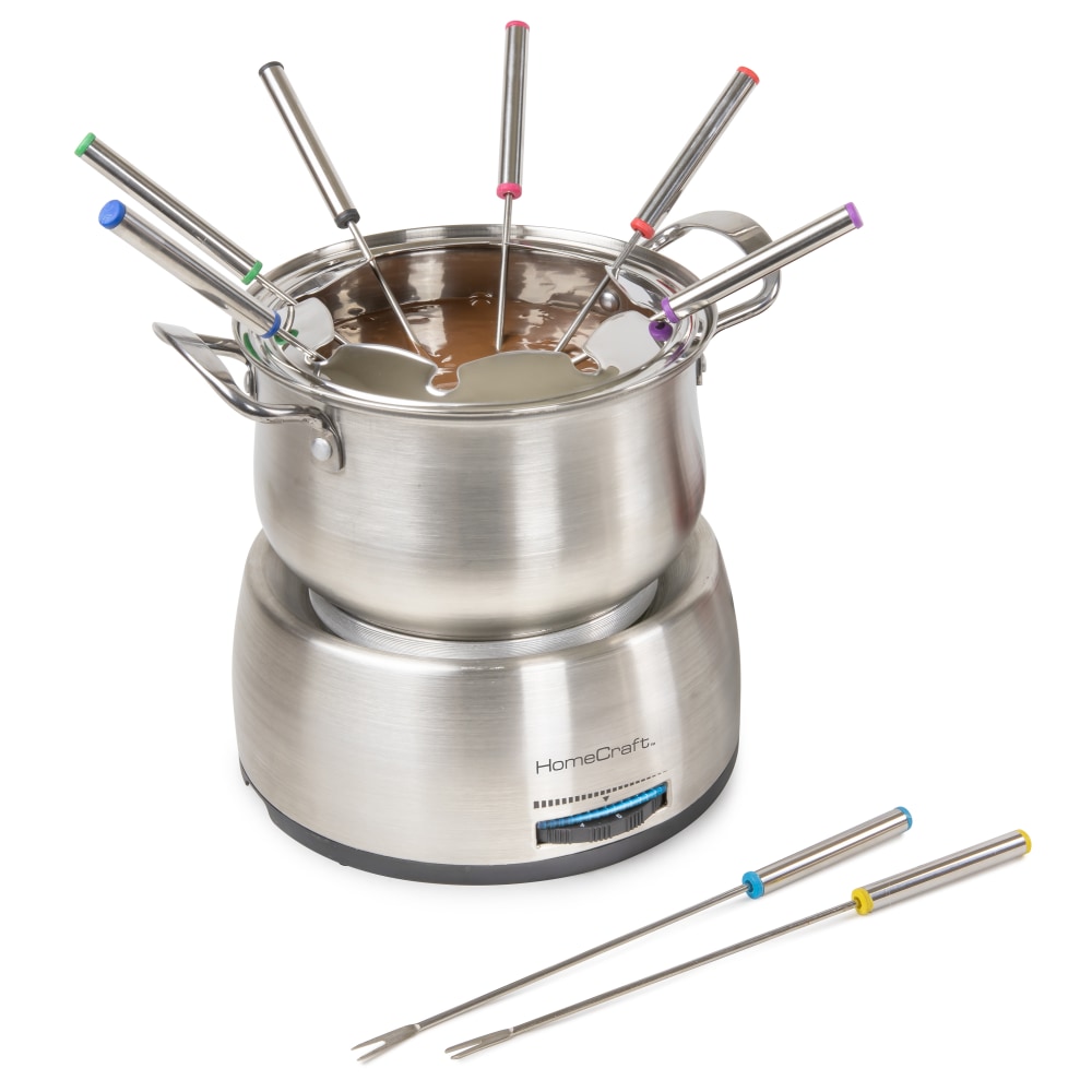 Nostalgia Electrics HomeCraft 8-Cup Electric Fondue Set,