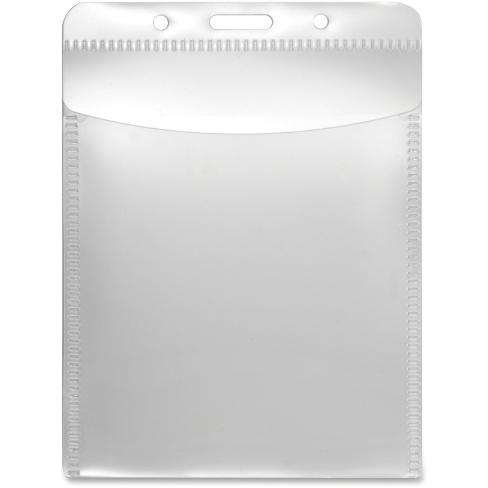 Advantus PVC-Free Vertical Badge Holder - Support 3"