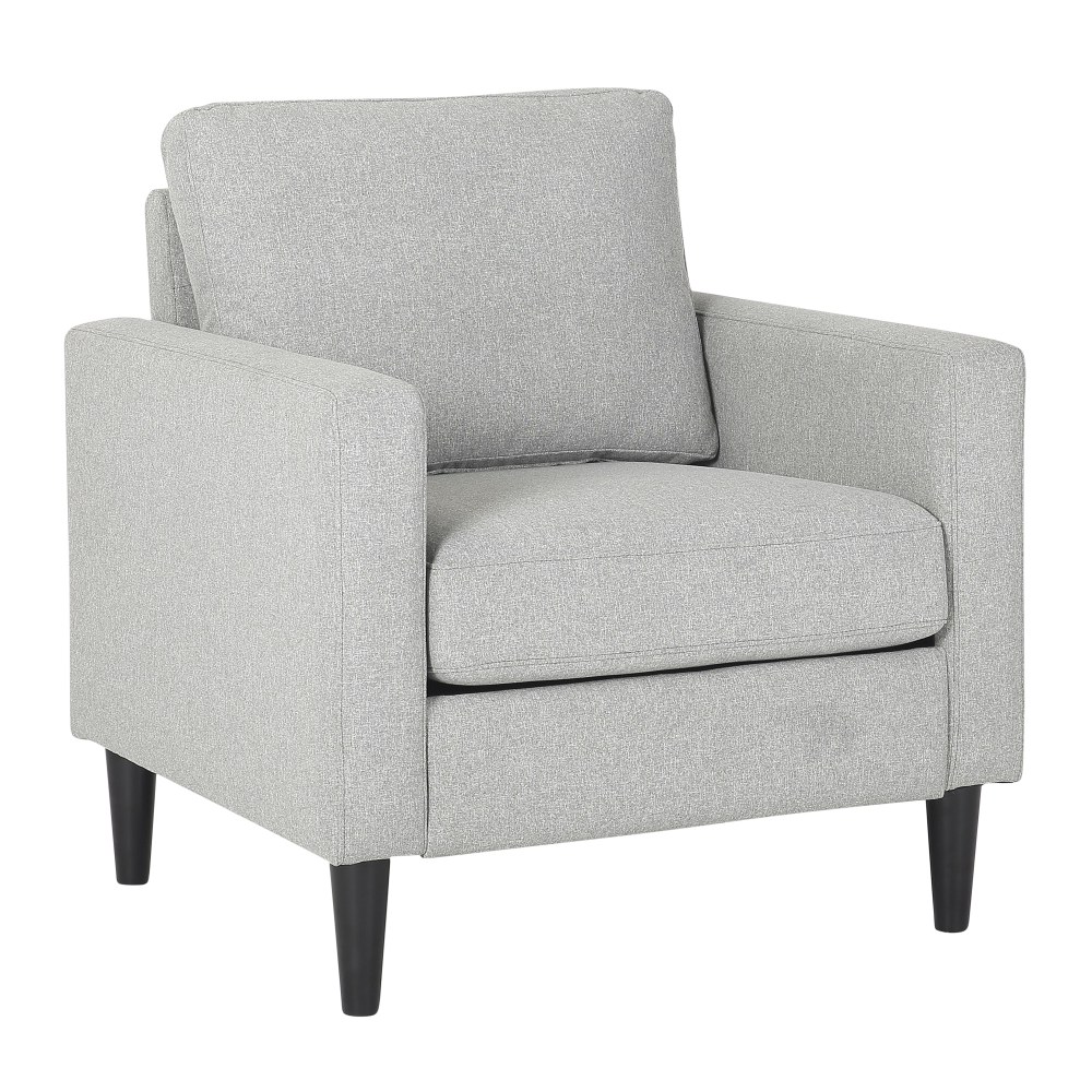 LumiSource Wendy Contemporary Arm Chair, Gray/Black