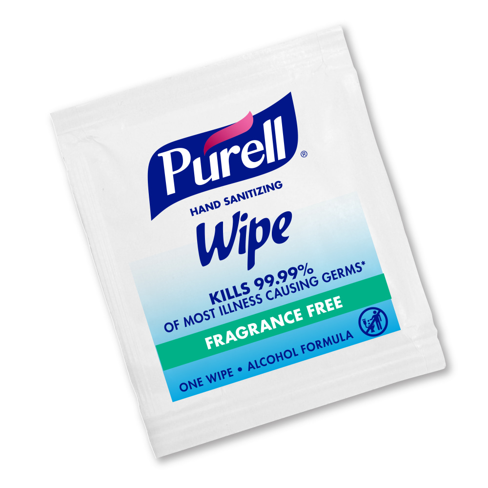 Purell Premoistened Sanitizing Hand Wipes, White, Case Of
