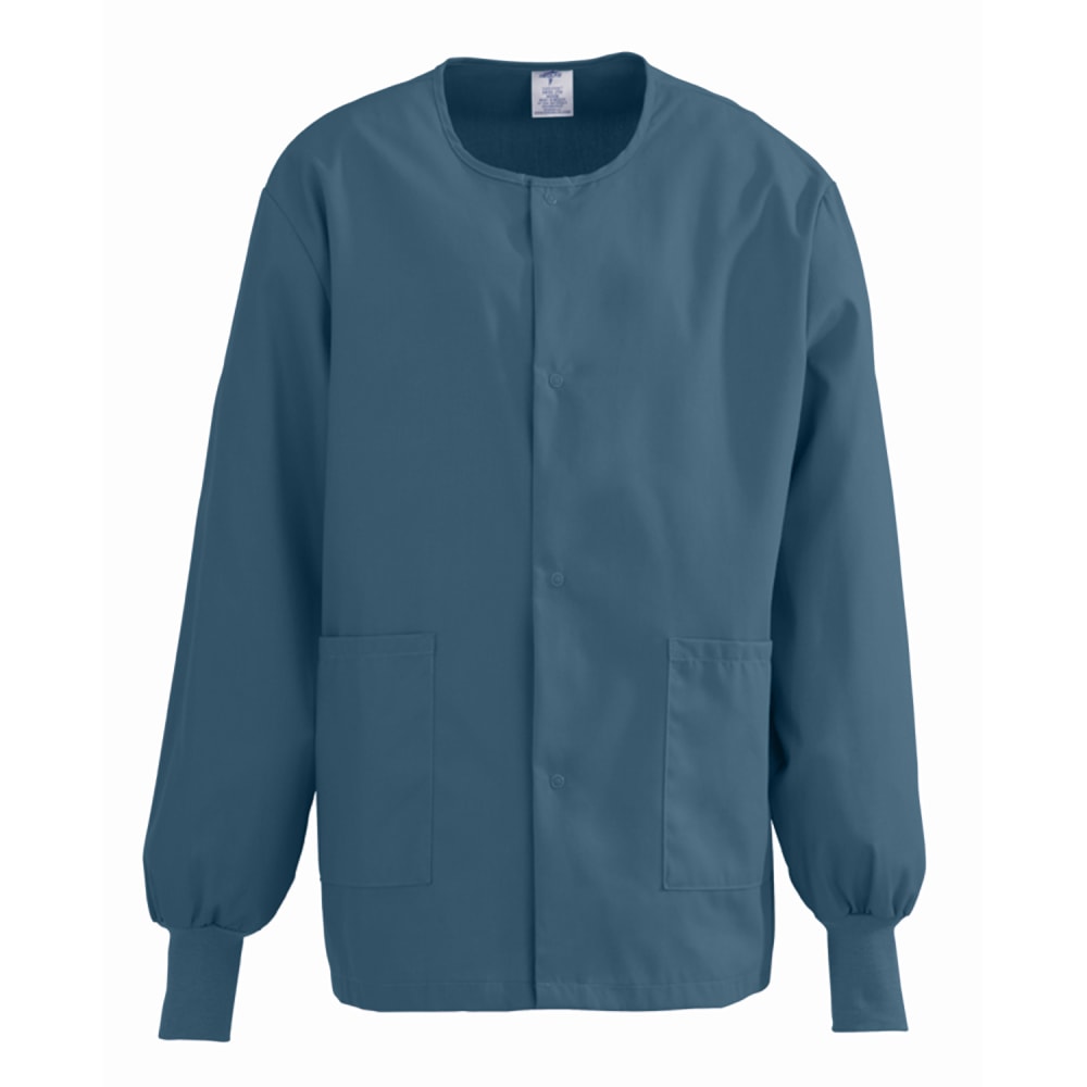 Medline ComfortEase™ Unisex Warm-Up Scrub Jacket, XL, Caribbean
