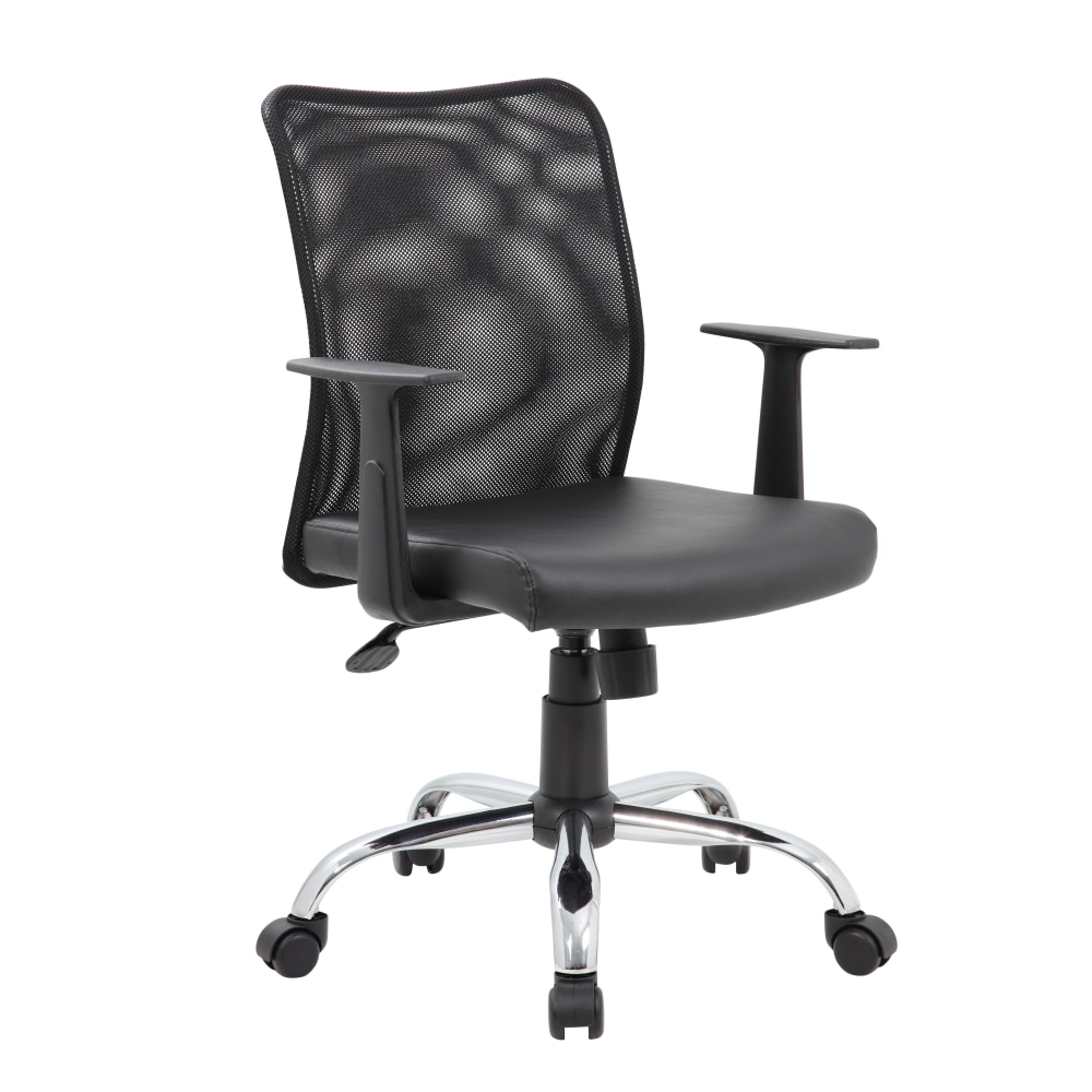 Boss Office Products Budget Vinyl Mid-Back Task Chair,