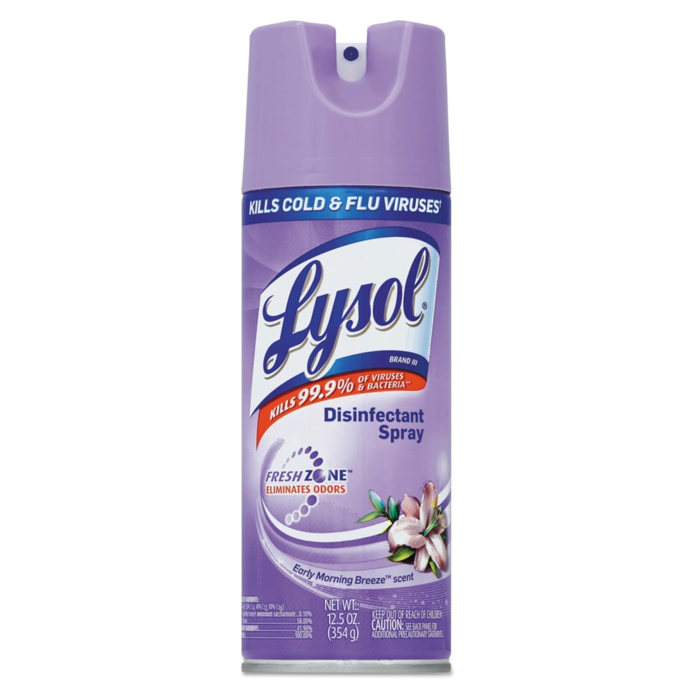 Lysol® Disinfectant Spray, Early Morning Breeze Scent, 12.5