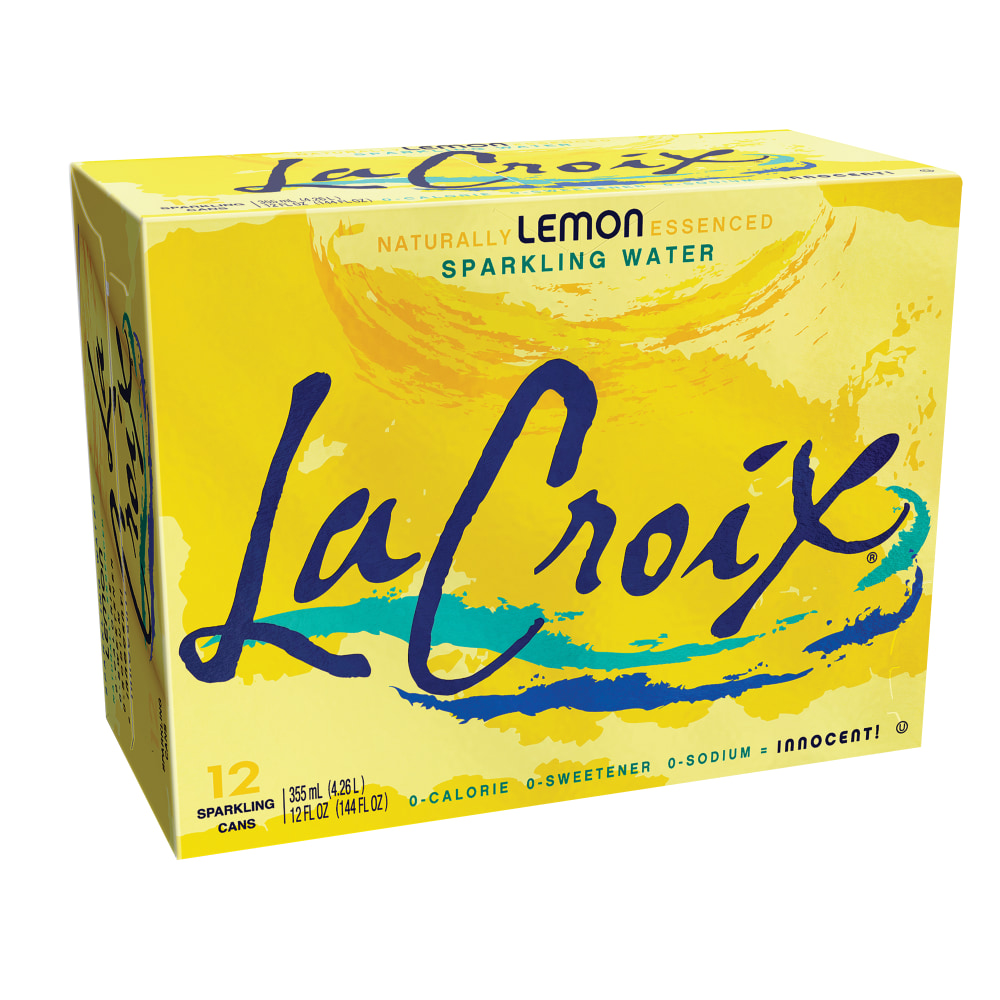 LaCroix® Core Sparkling Water with Natural Lemon Flavor,