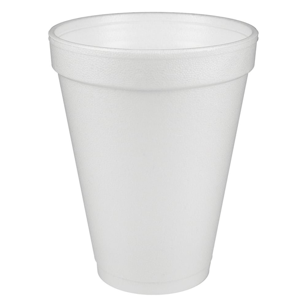 Dart® Insulated Foam Drinking Cups, White, 12 Oz,