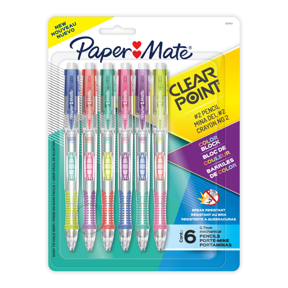 Paper Mate Clearpoint Mechanical Pencil, Break-Resistant, Color