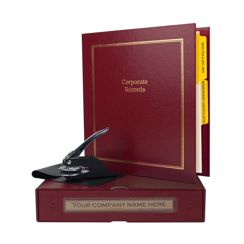 Custom Not For Profit Corporate Kit, 1-1/2" Red