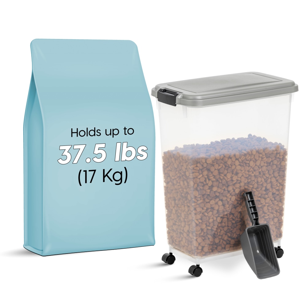 Iris Airtight Container, 47 Qt, Gray