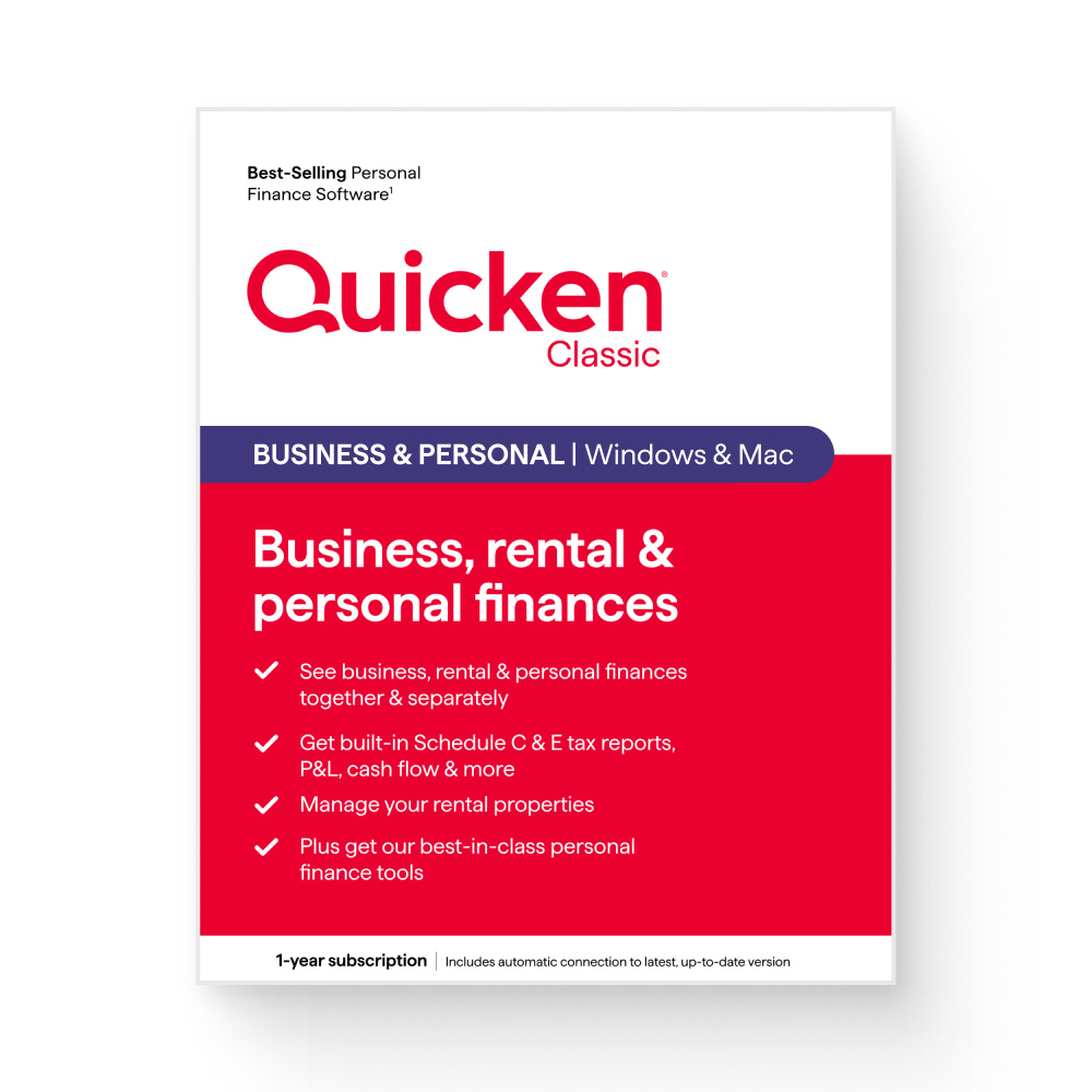 QUICKEN CLASSIC BUSINESS & PERSONAL 1YR