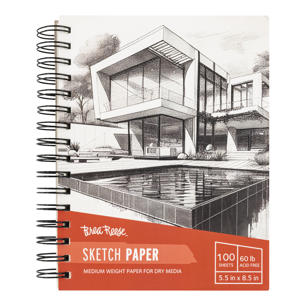 Brea Reese Sketch Paper Pad, 5-1/2" x 8-1/2",