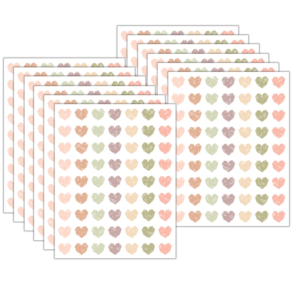 Teacher Created Resources Mini Stickers, 1/2”, Terrazzo Tones