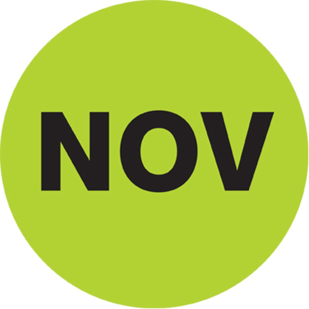 Tape Logic® Green - "NOV" Months of the