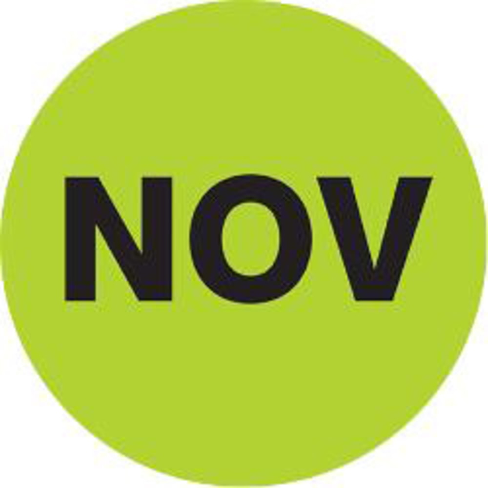Tape Logic® Green - "NOV" Months of the
