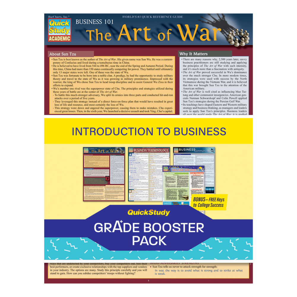 QuickStudy Grade Booster Pack, Introduction To Business