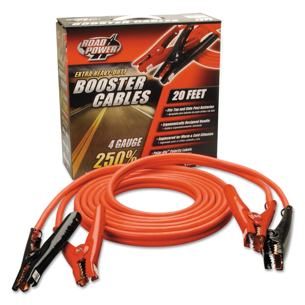 Southwire Automotive Booster Cable, 20&#x27;, 4/1 AWG, Red