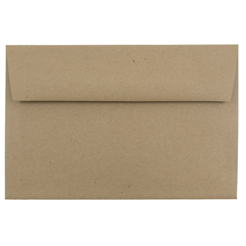 JAM Paper® Booklet Invitation Envelopes, A9, Gummed Seal,
