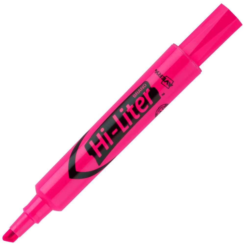 Avery® Hi-Liter® Highlighters, SmearSafe®, Chisel Tip,