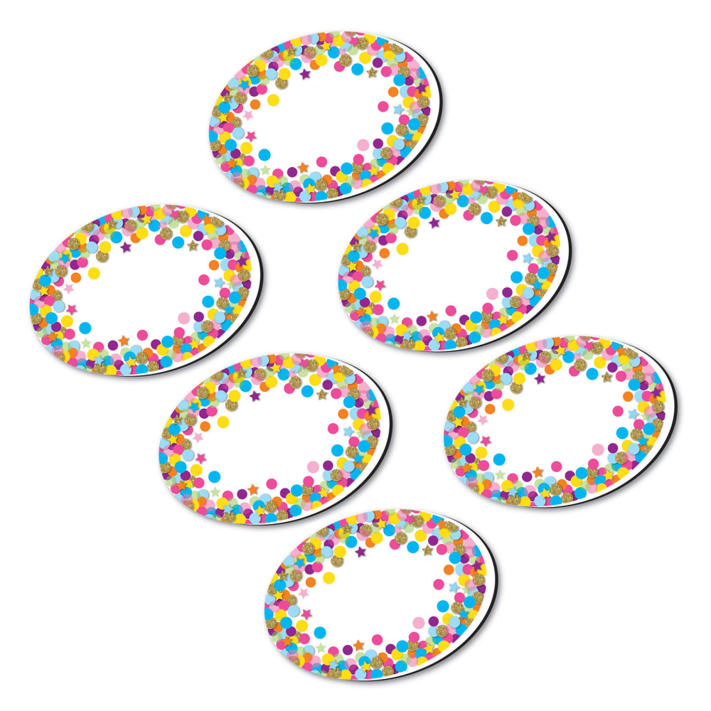Ashley Productions Magnetic Whiteboard Eraser, Oval Confetti,