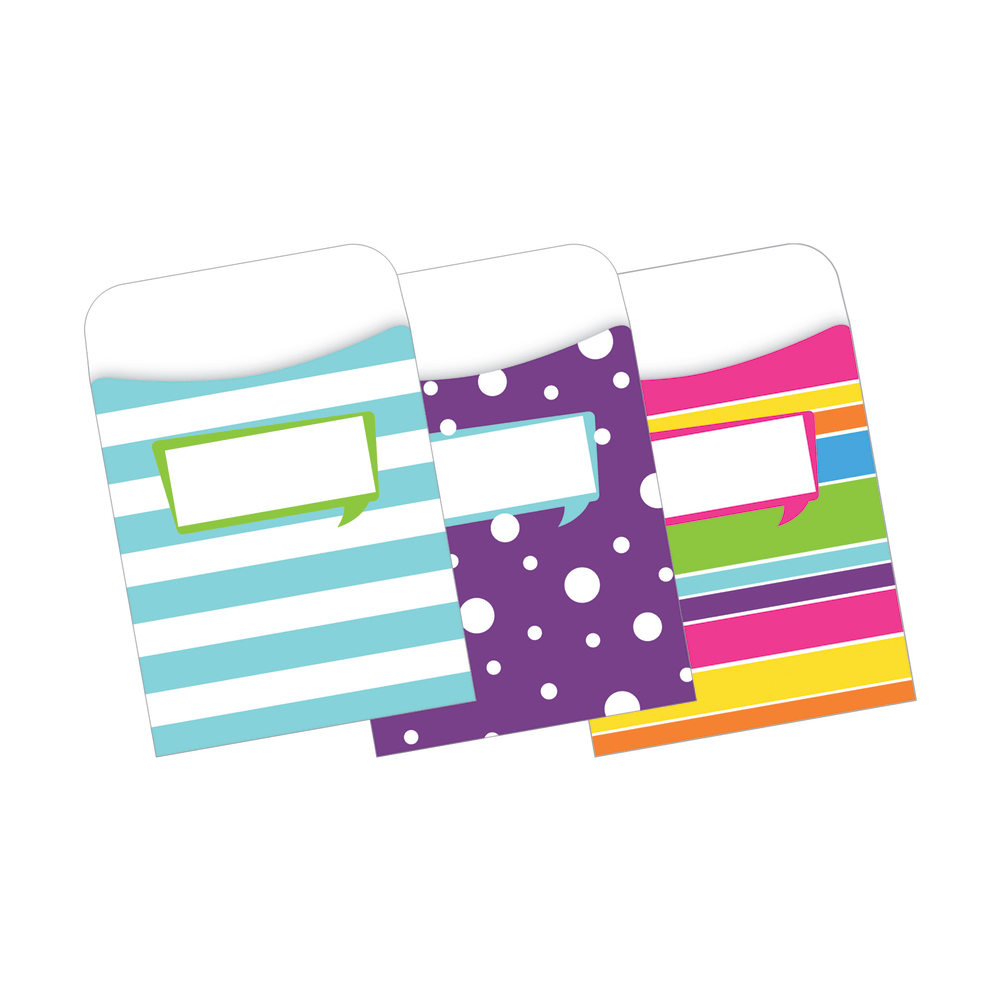 Barker Creek Peel & Stick Library Pockets, 3