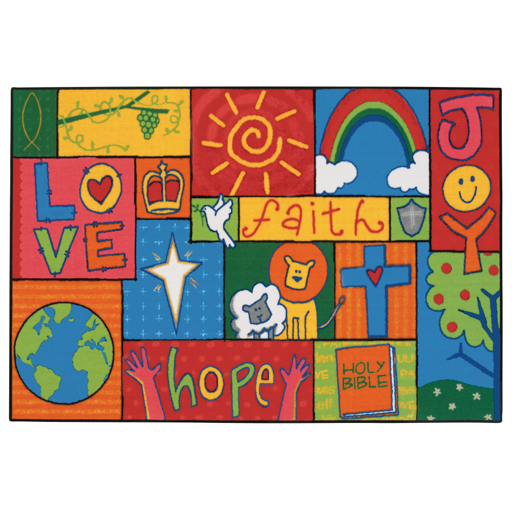 Carpets for Kids® KID$Value Rugs™ Inspirational Patchwork Rug,