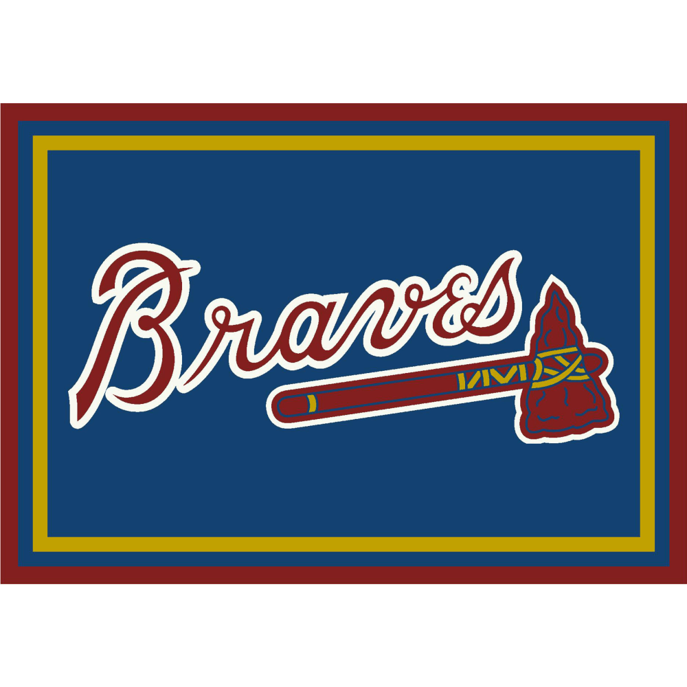 Imperial MLB Spirit Rug, 4&#x27; x 6&#x27;, Atlanta